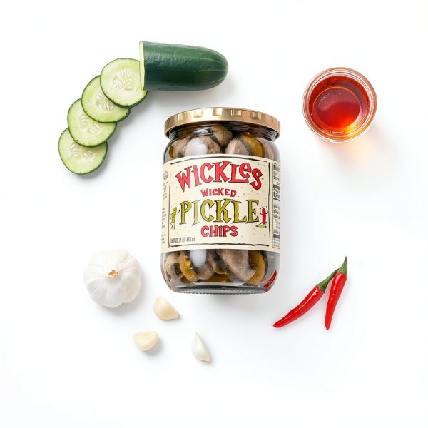 Wickles Sweet & Spicy Pickle Chips 96oz – Bold Flavor Crunch Snack-2