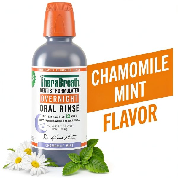 TheraBreath Overnight Mouthwash 16 fl oz Mint Alcohol-Free Two Pack-1