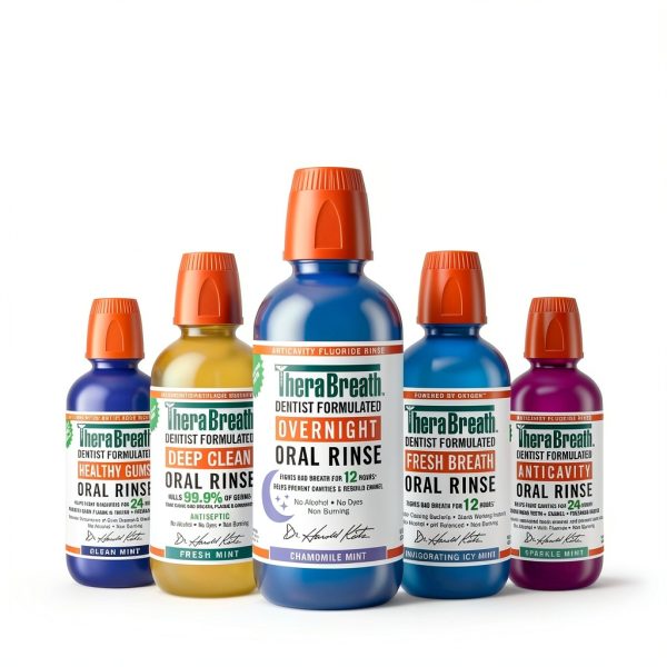 TheraBreath Overnight Mouthwash 16 fl oz Mint Alcohol-Free Two Pack-6