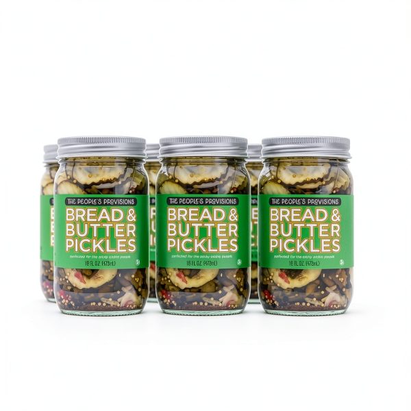 Bread & Butter Sweet Pickles The People's Provisions 16 Fl Oz Pack of-0