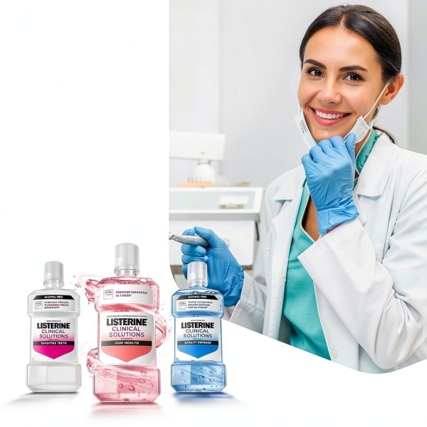 Listerine Clinical Solutions Sensitive Teeth Mouthwash 500ml Fresh-7