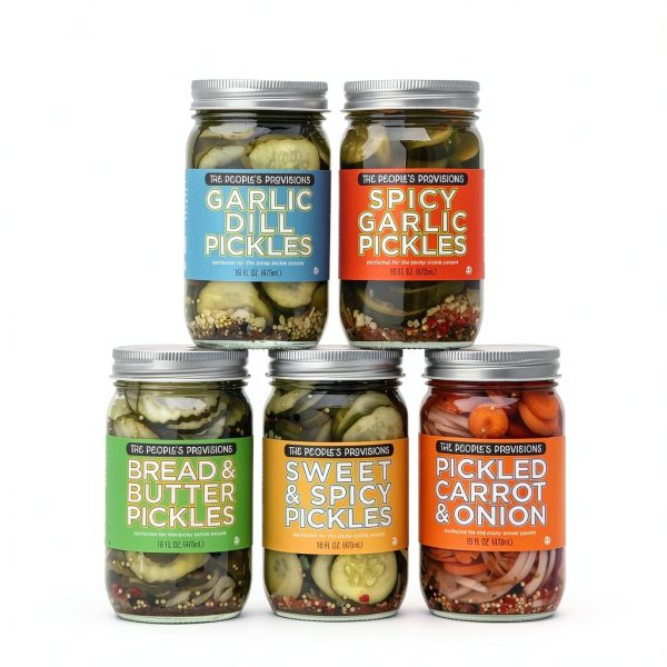 Bread & Butter Sweet Pickles The People's Provisions 16 Fl Oz Pack of-5