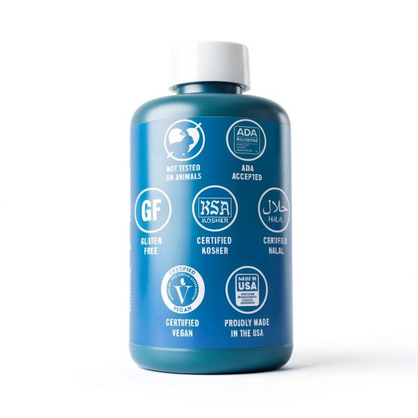 TheraBreath Fresh Breath Oral Rinse Icy Mint 1L Alcohol-Free ADA-4
