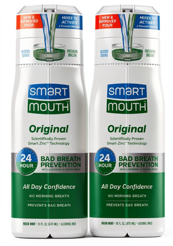 SmartMouth Original Mouthwash Fresh Mint Alcohol-Free 16 fl oz-0