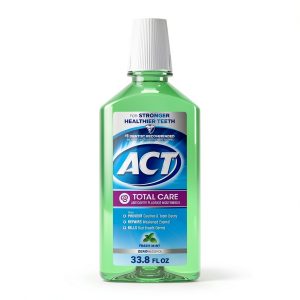 ACT Total Care Zero Alcohol Anticavity Fluoride Mouthwash 33.8 fl. oz. Fresh Mint-0