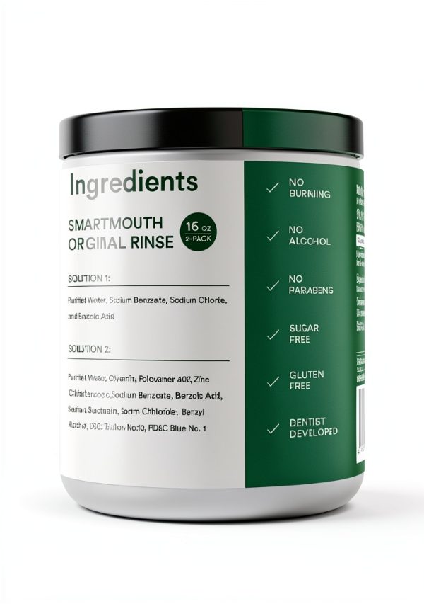 SmartMouth Original Mouthwash Fresh Mint Alcohol-Free 16 fl oz-8