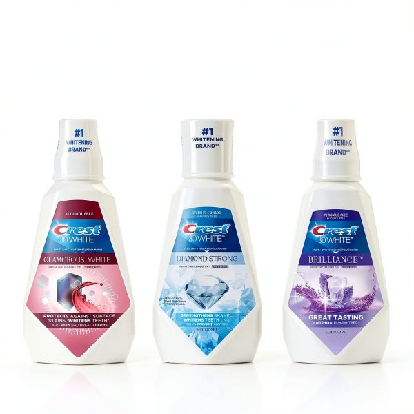 Crest Mouthwash 3D White Brilliance Alcohol Free Clean Mint 2x1L-7