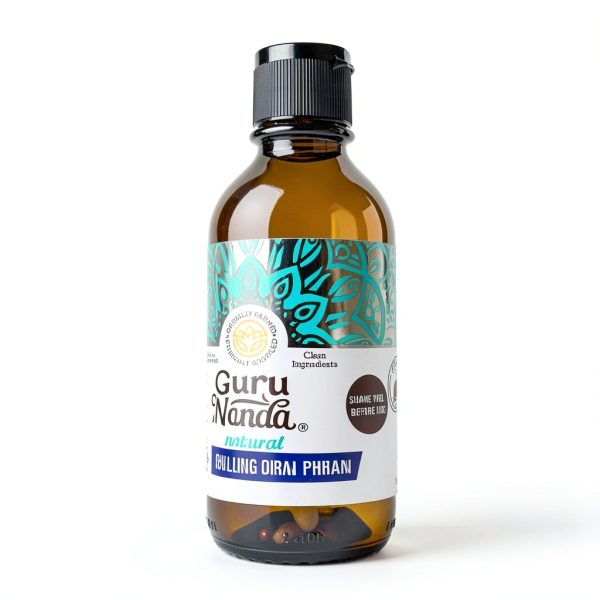 GuruNanda Oil Pulling Mouthwash 8 oz Alcohol-Free 7 Essential Oils-5