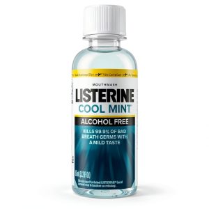 Listerine Zero Alcohol Mouthwash Cool Mint 3.2 fl oz Alcohol-Free Care-0