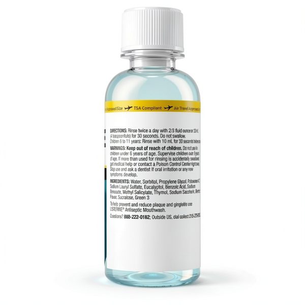 Listerine Zero Alcohol Mouthwash Cool Mint 3.2 fl oz Alcohol-Free Care-8