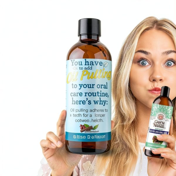 GuruNanda Oil Pulling Mouthwash 8 oz Alcohol-Free 7 Essential Oils-4